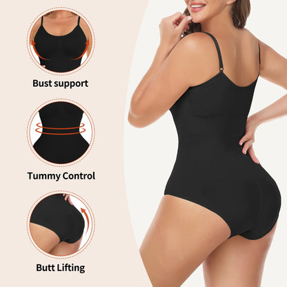 Shapewear Bodysuit for Women Tummy Control Body Shaper Snatched High Waist Body Suit