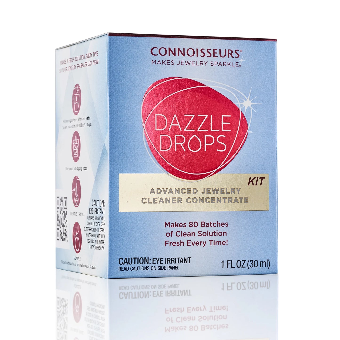 Dazzle Drops Advanced Jewelry Cleaner Kit for Gold, Platinum, Diamonds, and Gemstones