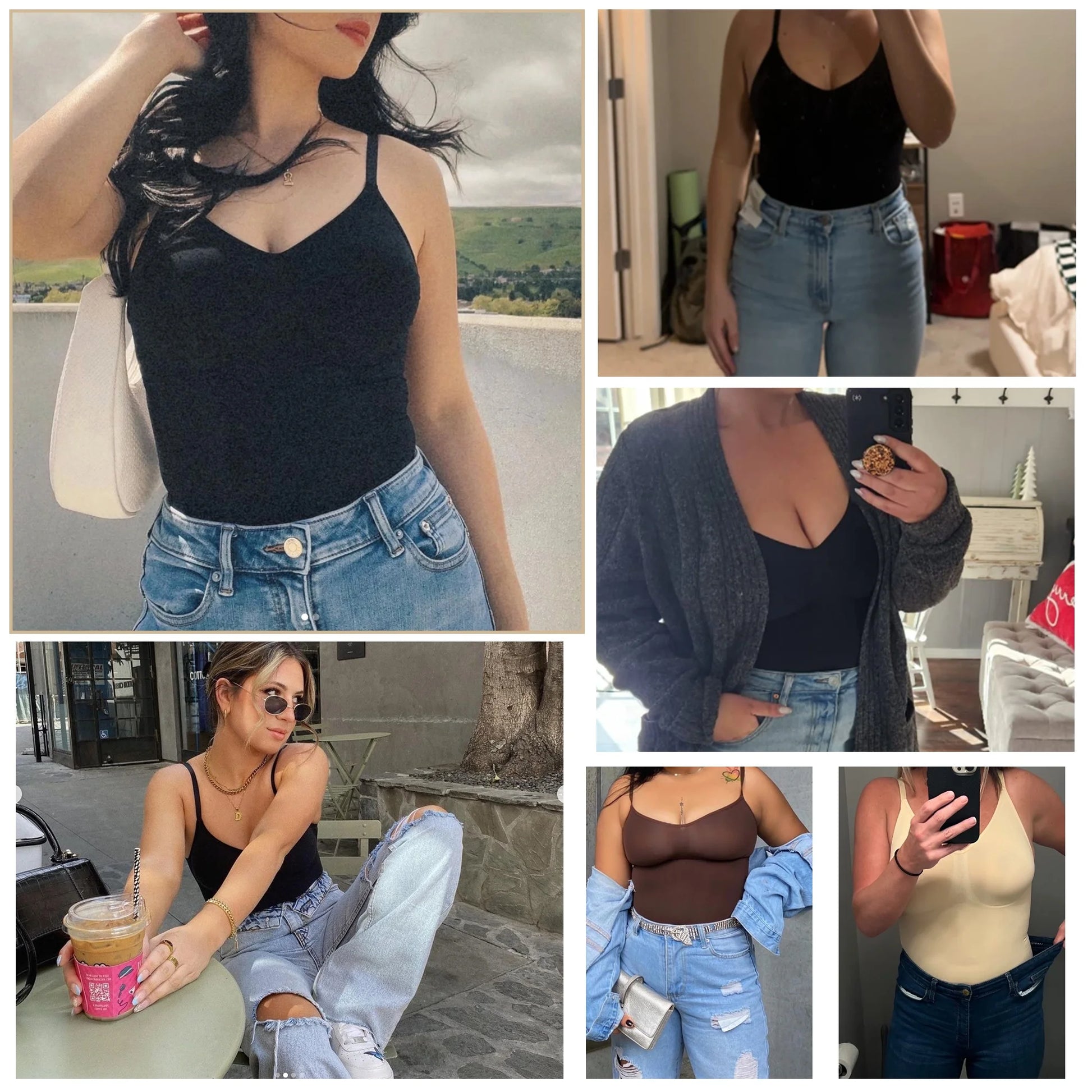 Shapewear Bodysuit for Women Tummy Control Body Shaper Snatched High Waist Body Suit